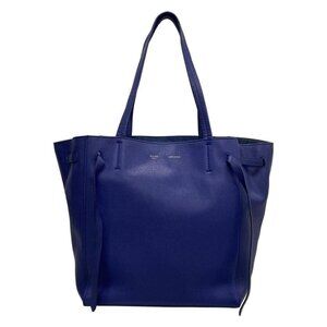 Celine Tote Cabas Phantom Small with Belt Navy Leather